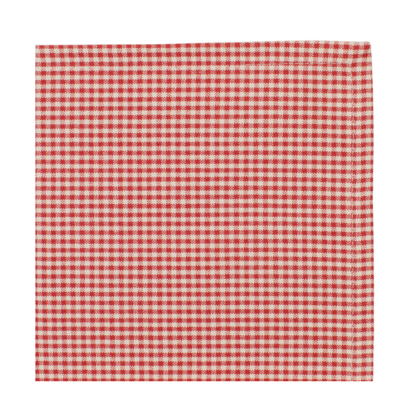 serviette en tissus carreaux rouge thème campagne comptoir de famille