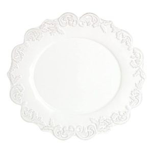 assiette plate Trianon blanc