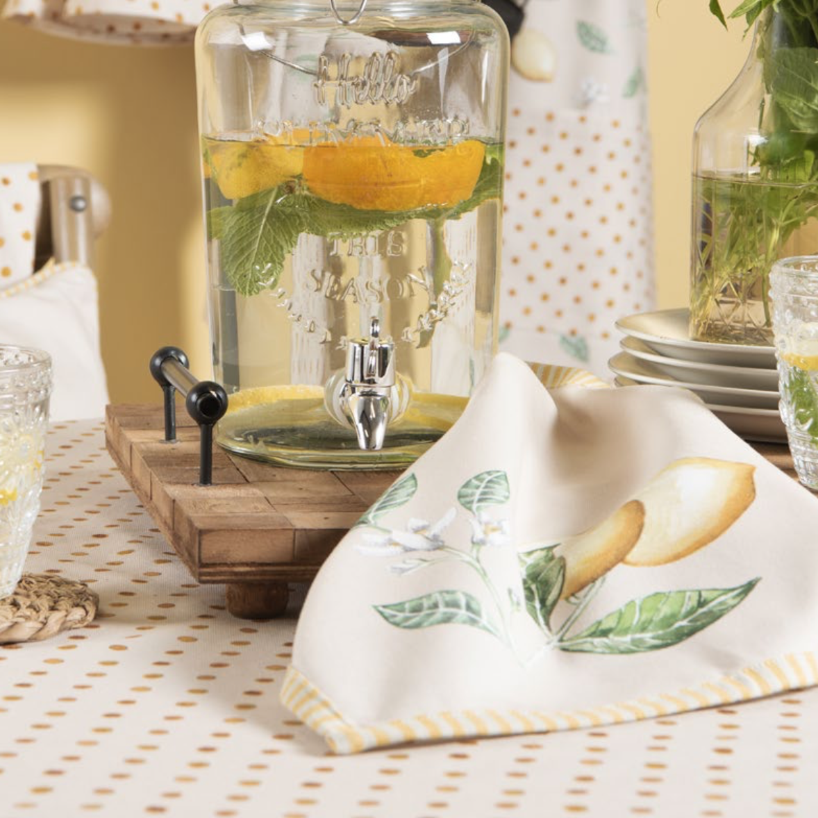 linge de table citrons d'été cocoon bis