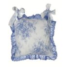 housse de galette de chaise bleu et blanc toile de jouy marque blanc mariclo