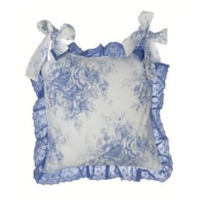 housse de galette de chaise bleu et blanc toile de jouy marque blanc mariclo
