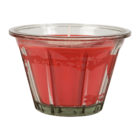 bougie rouge senteur coquelicot en verre comptoir de famille