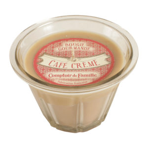 bougie en verre senteur café crème 220g