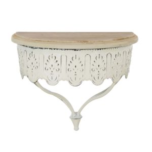 console murale blanche shabby chic