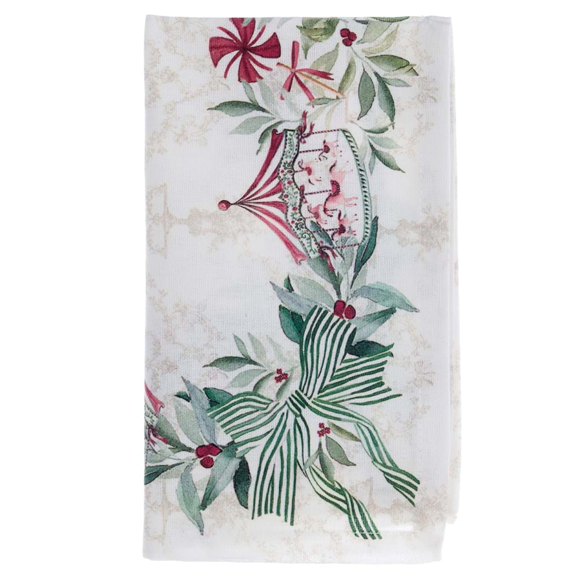 Serviettes De Table Réutilisables édition Noël – Set Festif Motifs Rouges Et Verts, Lavable, Pour Repas De Fête élégant