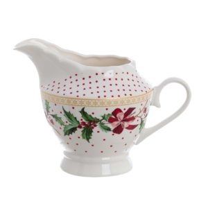 Pot à Lait En Porcelaine Collection Houx De Noël 30 CL