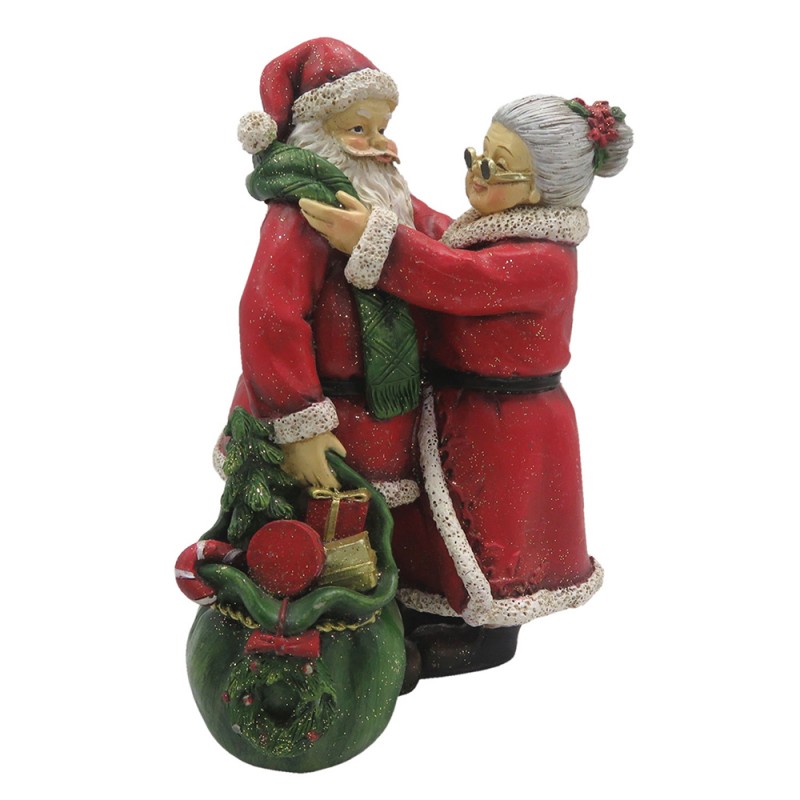 Figurine mère et père Noël amoureux, 12'' - Décors Véronneau