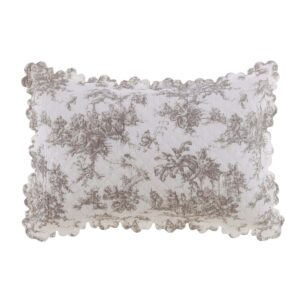 Housse De Coussin Rectangulaire En Boutis Toile De Jouy 50x80 CM
