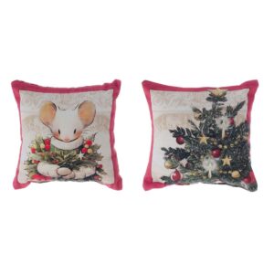 Lot De 2 Petits Coussins Assortis Parfumés En Coton 15x15 CM