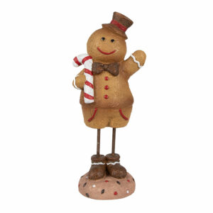 Bonhomme De Noël En Pain D'épices 10x8x23 CM