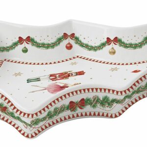 Plat En Forme De Sapin 28x21 CM Collection Rêves De Noël