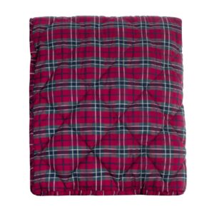 Couvre Lit Tartan Rouge Sans Volant 180x260 CM