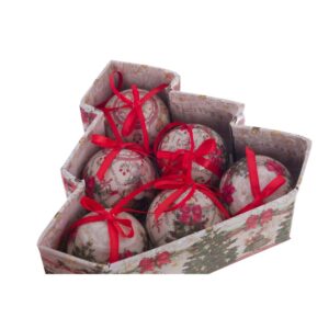 Lot De 6 Boules De Noël Incassables Assorties à Suspendre Collection Souris De Noël