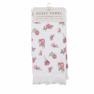 Essuie Main Eponge En Coton 40×66 CM Collection Rose Sauvage