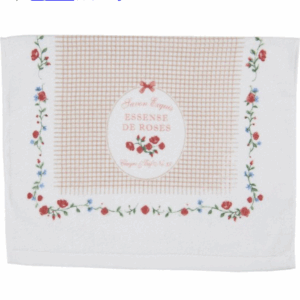 Essuie Main Eponge En Coton 40×66 CM Collection Essence De Rose