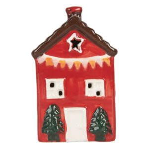 Maison De Noël LED Lumineuse Rouge 6x6x11 CM
