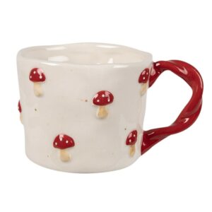 Mug Beige Champignon Rouge 200 ML