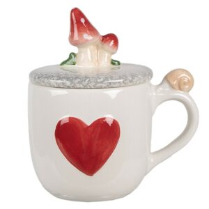 Mug Champignon Blanc Et Rouge 400 ML