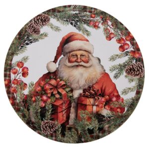 Sous-Assiette Décorative Ou Plateau De Noël Rouge Ø 40 CM En Mélamine